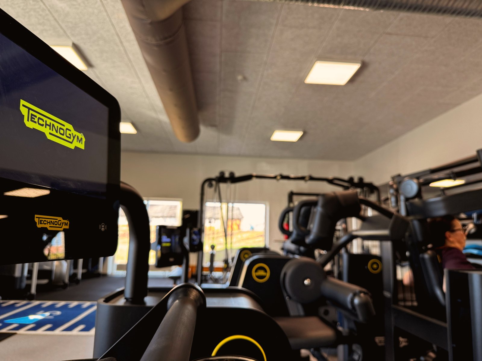 Technogym Biostrength-maskine med skærm